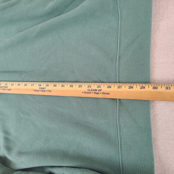 NWOT Lands End Mens Bedford Rib Quarter Zip Sweater Green Soft Pullover Size XXL - Picture 6 of 10